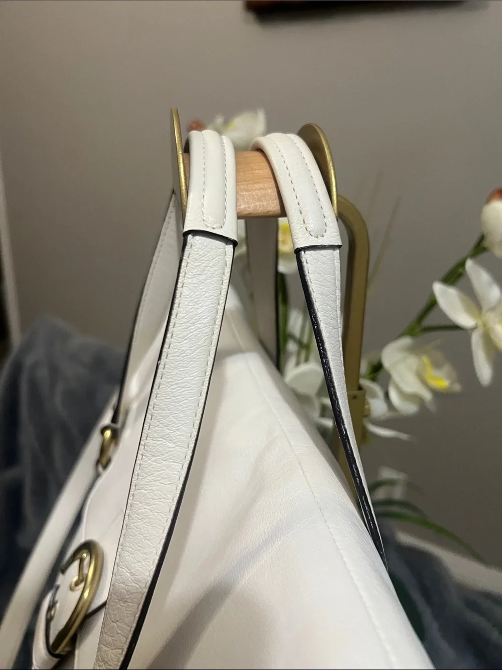 Coach Vintage Cream Campbell Flap Leather Satchel Retail $398 GUC